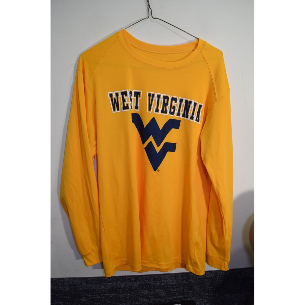 Badger Sport West Virginia Mountaineers WVU Long Sleeve Performance Shirt Gold S